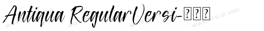 Antiqua RegularVersi字体转换